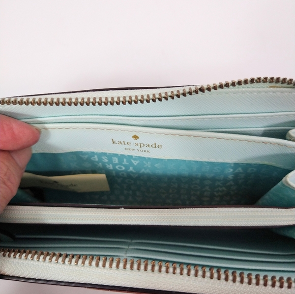 Kate Spade safiano leather zipper wallet - Picture 8 of 14